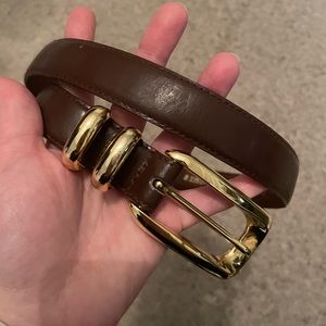 Casual corners leather belt
